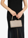 Dune London gold diamante handle clutch bag, imported from the UK