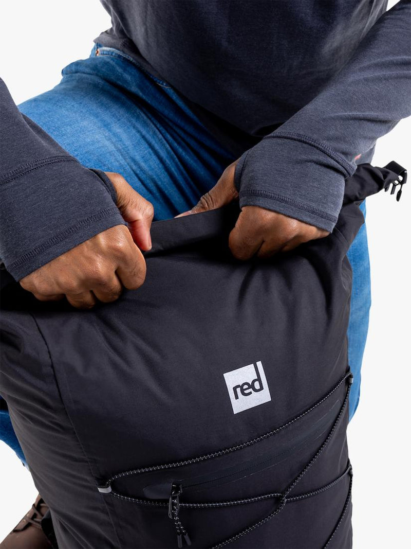 Red waterproof backpack 35L (British brand)