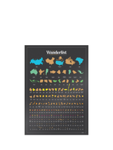 John Lewis Luckies Wanderlist Scratch Tracker Travel Game Poster- Buy online at McGrocer