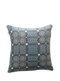Melin Tregwynt lambswool cushion bluestone 45x45cm, imported from the UK