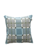 Melin Tregwynt lambswool cushion bluestone 45x45cm, imported from the UK