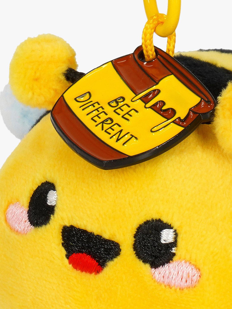 Legami Tiny Bee plush keyring 11cm - British product