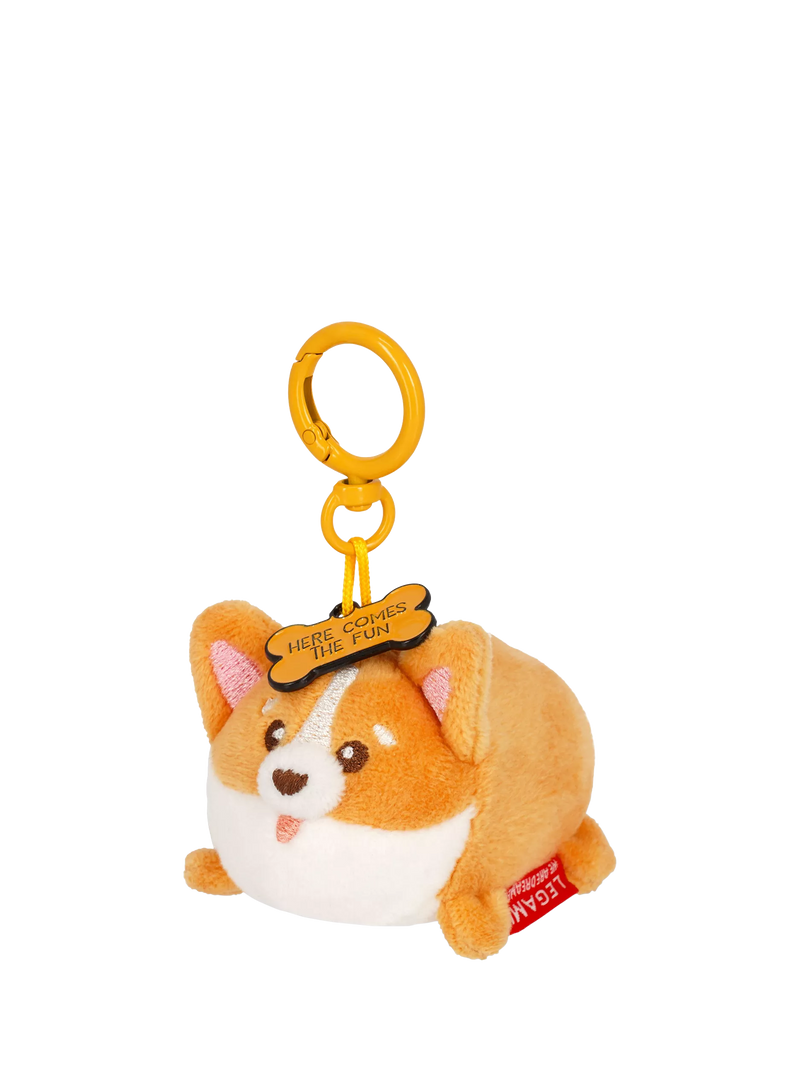 Legami Tiny Corgi keyring plush - UK version
