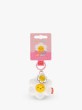 Legami Tiny Daisy plush keyring multi - British product
