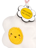Legami Tiny Daisy plush keyring multi - British product