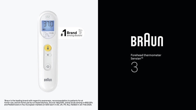 Braun Sensian 3 baby forehead thermometer (British brand)