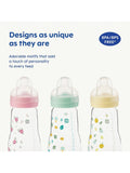 MAM Feel Good glass baby bottle 90ml, imported from the UK