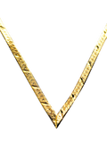 L & T Heirlooms 9ct gold V-shaped necklace, UK version