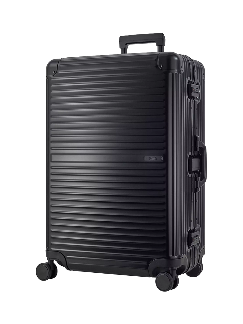 Rock aluminium 8-wheel suitcase 76cm 103L (British brand)