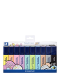 STAEDTLER pastel highlighters pack of 10 (British brand)
