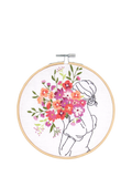 DMC embroidery kit Floral Embrace, imported from the UK