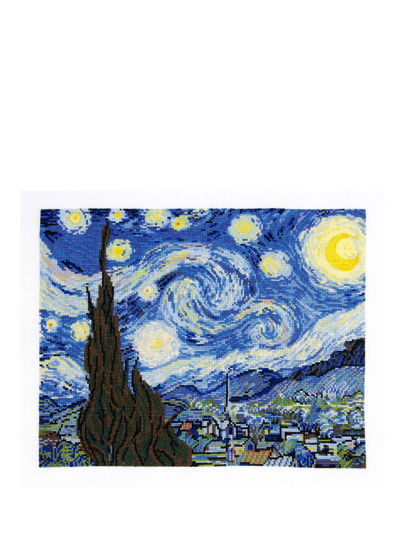 DMC Starry Night cross stitch kit 35x28cm - British product