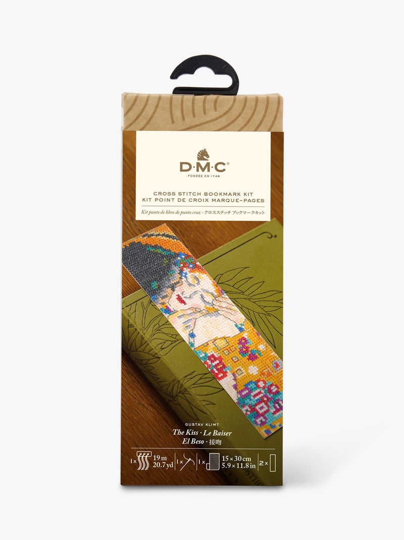 DMC The Kiss cross stitch bookmark kit - British product