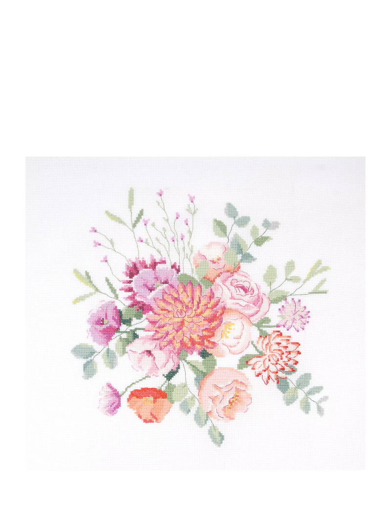 DMC vintage bouquet embroidery kit - British product