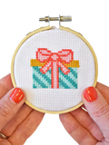The Make Arcade mini cross stitch kit 8cm, UK version
