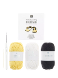 Rico Design Ricorumi baby booties crochet kit bees 100g - British product