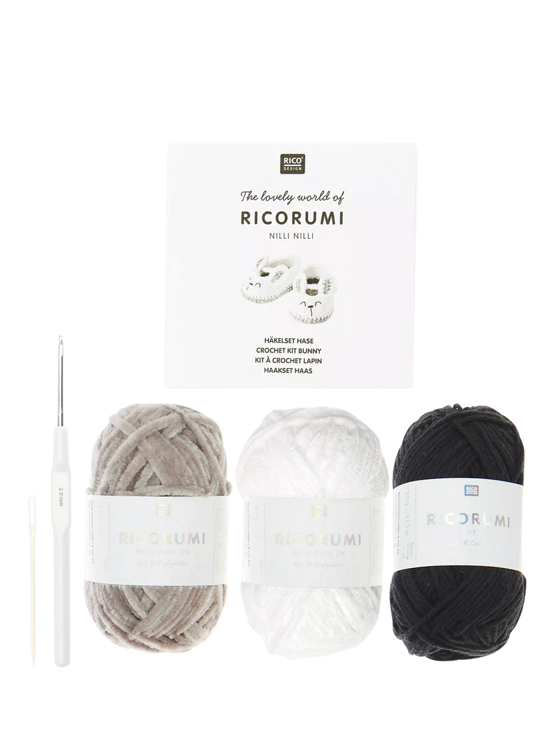 Rico Design Ricorumi baby booties crochet kit, UK version