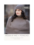 MODE at Rowan Rosalie alpaca poncho and hat knitting pattern, UK version