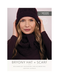MODE at Rowan Bryony beanie and scarf knitting pattern, UK version