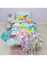 John Lewis Squishmallows Reversible Duvet Cover and Pillowcase Set Multi Single- Buy online at McGrocer