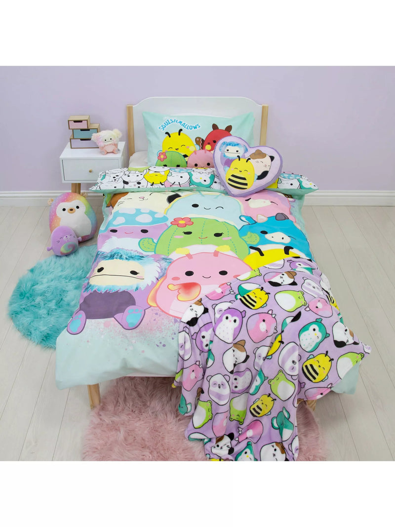 Squishmallows reversible duvet cover set single, imported from the UK