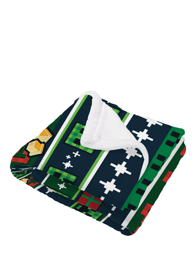 Minecraft Christmas fleece blanket 100x150cm - British product