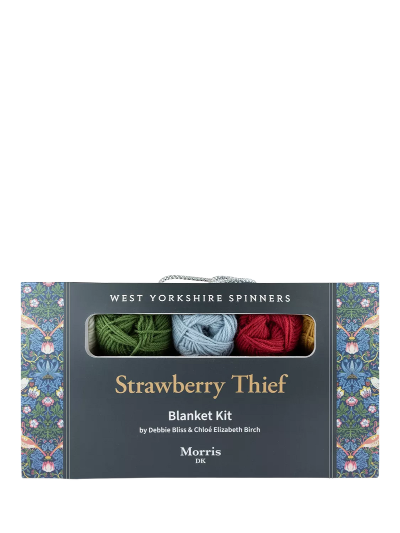 West Yorkshire Spinners Strawberry Thief blanket knitting kit (British brand)