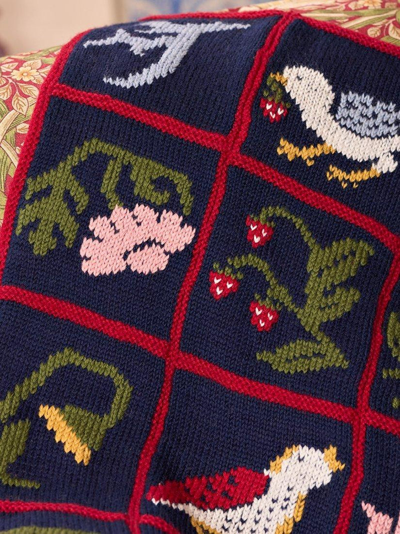 West Yorkshire Spinners Strawberry Thief blanket knitting kit (British brand)