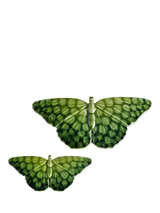 John Lewis Poole Pottery Maya Earthenware Butterfly Ornaments Set of 2- Buy online at McGrocer