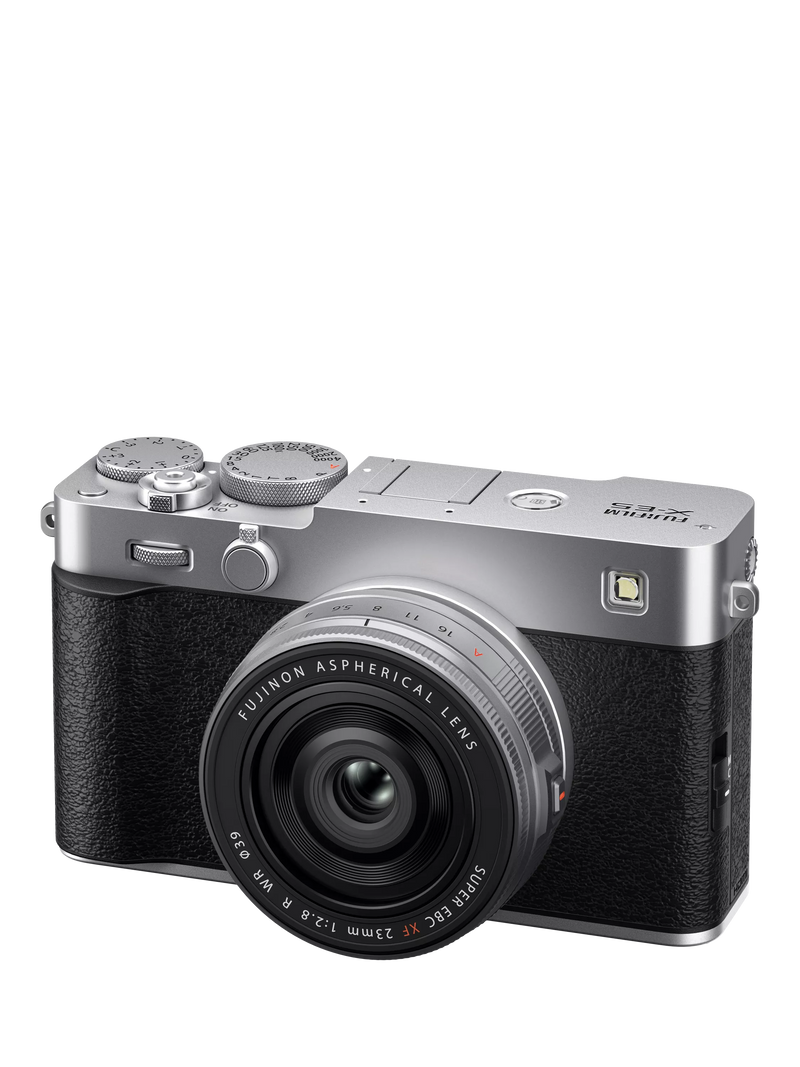 Fujifilm X-E5 mirrorless camera with 23mm lens, UK version