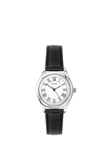 John Lewis Sekonda Evans Ladies Leather Strap Watch, Silver- Buy online at McGrocer