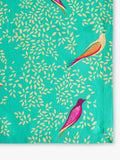 Sara Miller Chelsea Birds cotton tablecloth 250x160cm green, imported from the UK