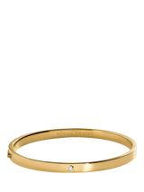 John Lewis Monica Vinader Solitaire Diamond Bangle, Gold- Buy online at McGrocer