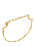 Monica Vinader gold bangle with 32 lab grown diamonds (British brand)