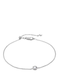 Monica Vinader lab grown diamond chain bracelet silver (British brand)
