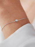 Monica Vinader lab grown diamond chain bracelet silver (British brand)