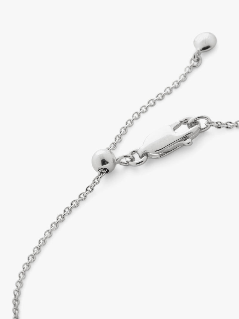 Monica Vinader lab grown diamond chain bracelet silver (British brand)