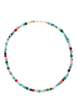 John Lewis Monica Vinader Freedom Beaded Gemstone Necklace Multi 43-46cm- Buy online at McGrocer