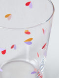John Lewis Multi Heart Glass Tumbler 500ml, imported from the UK