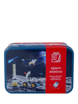 John Lewis Apples to Pears Space Gift Tin Blue Building Block Set- Buy online at McGrocer