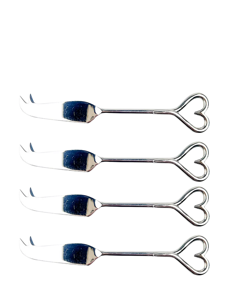 Selbrae House love heart mini cheese knives set of 4 - British product