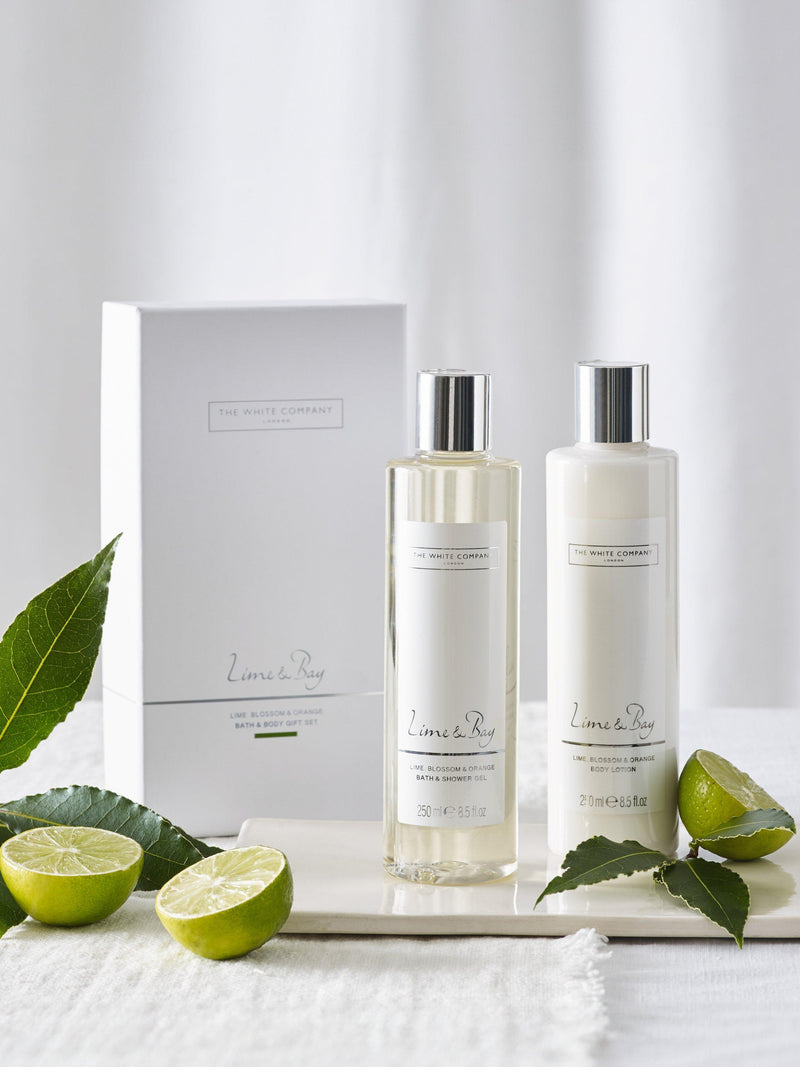 The White Company Lime & Bay Bath Gift Set, UK version