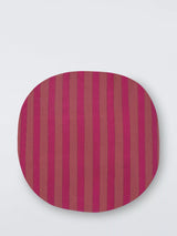 John Lewis John Lewis Striped Round Indoor/Outdoor Cushion, Purple/Multi, 50 x 50cm- Buy online at McGrocer