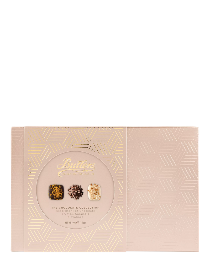 Butlers chocolate assortment pink box 190g, imported from the UK