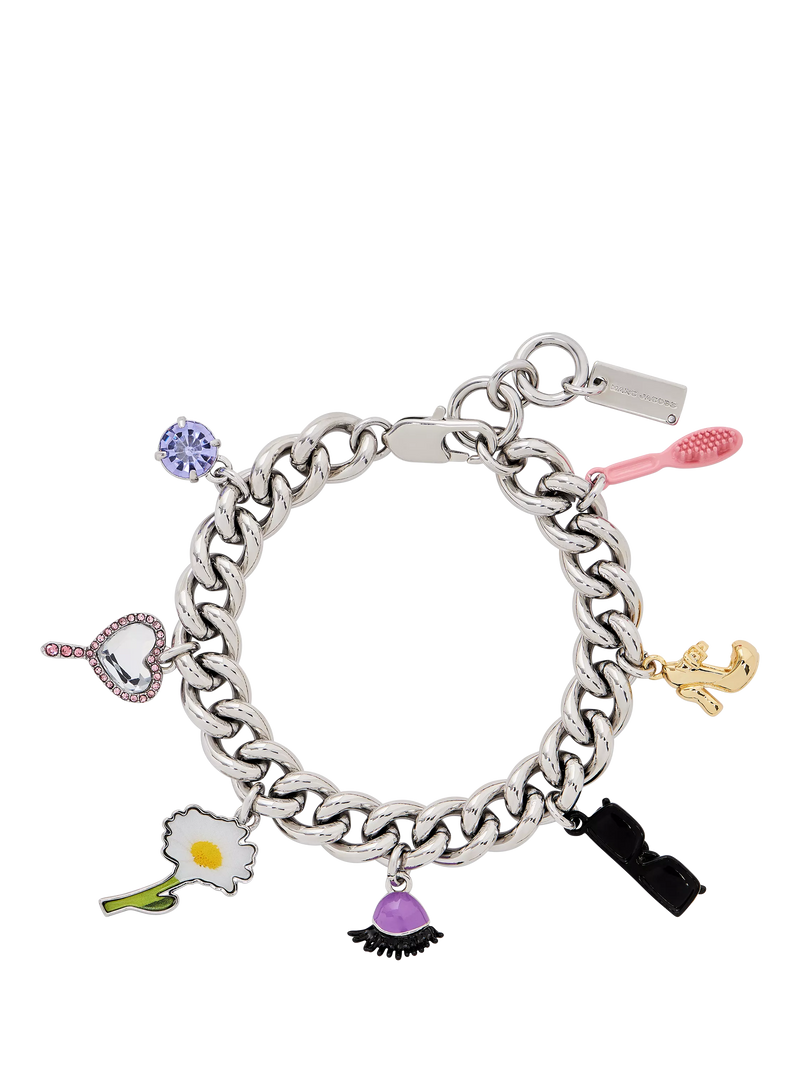 Marc Jacobs Dollhouse charm bracelet silver multi (British brand)