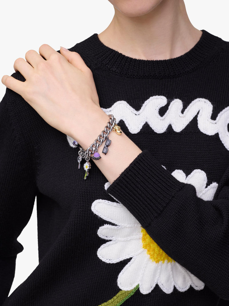 Marc Jacobs Dollhouse charm bracelet silver multi (British brand)