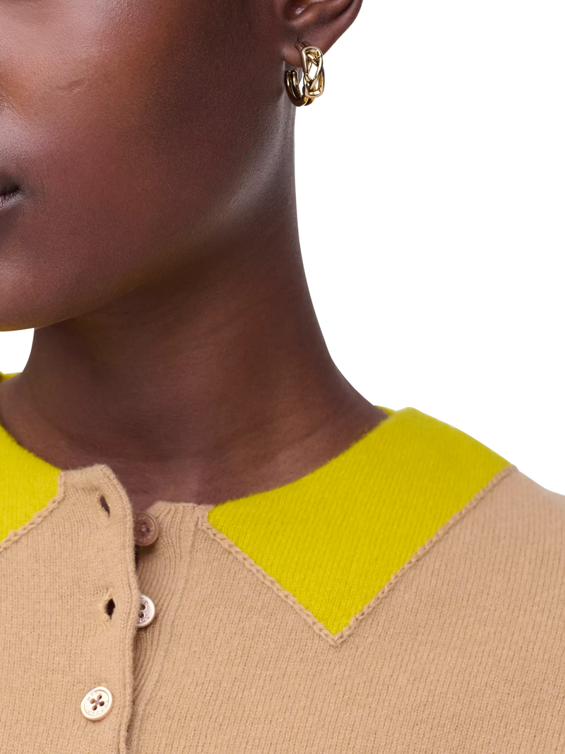 Marc Jacobs gold hoop earrings with cubic zirconia - British product