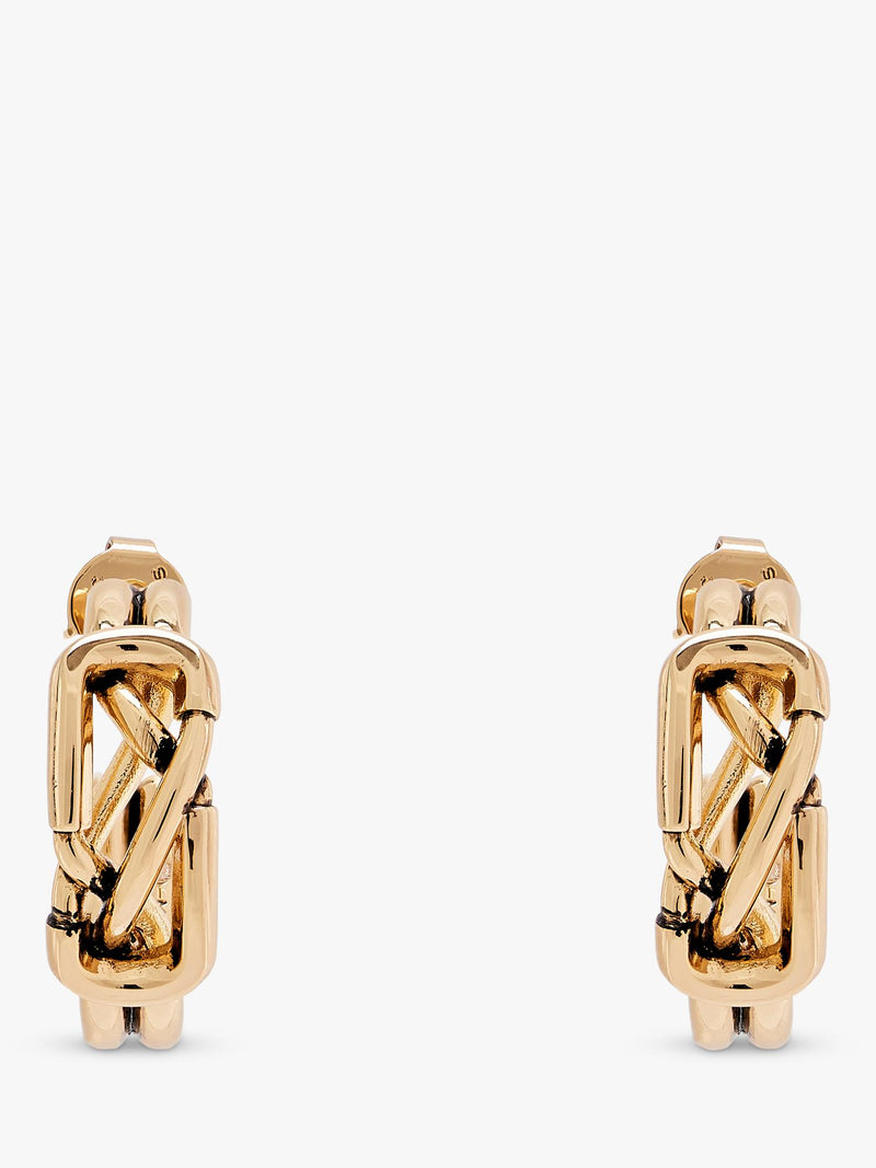 Marc Jacobs gold hoop earrings with cubic zirconia - British product