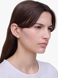 Marc Jacobs heart stud earrings gold plated (British brand)