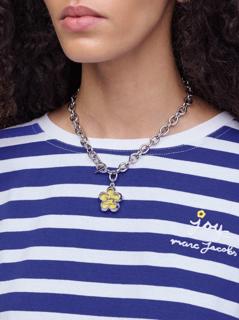 Marc Jacobs Daisy Puzzle Pendant in silver multi, UK version